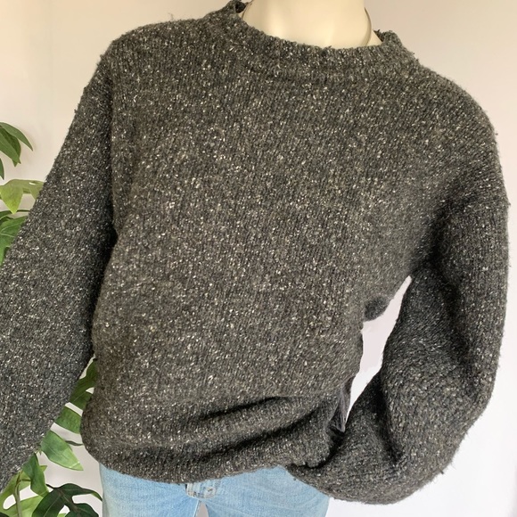v i n t a g e :: Slouchy Grunge Grandpa Knit Wool Sweater - Picture 2 of 8